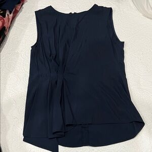 Zara Dark Blue Sleeveless Blouse